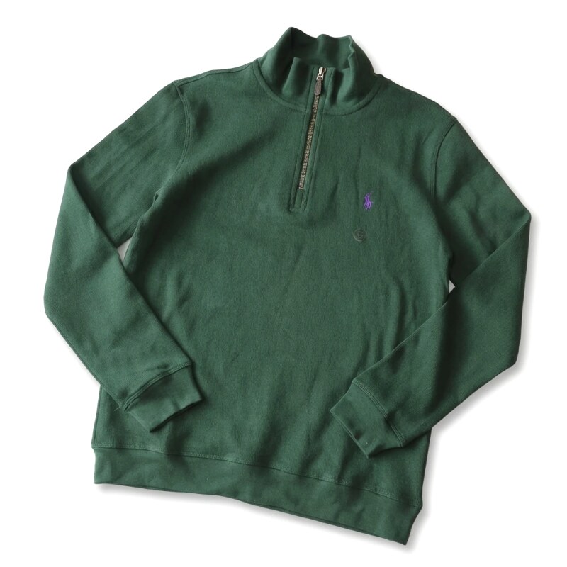 Ralph Lauren retro style dark green sweatshirt