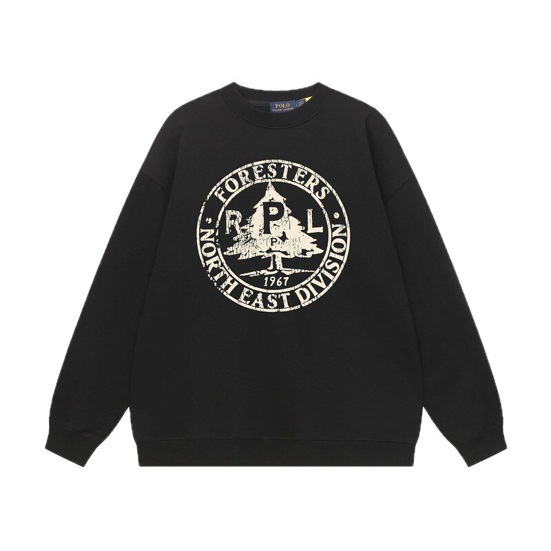 Ralph Lauren vintage-style black sweatshirt