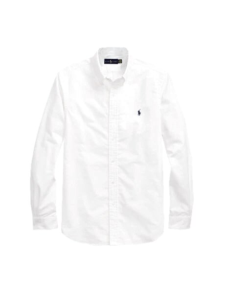 Ralph Lauren White Button-Down Shirt Casual Layering