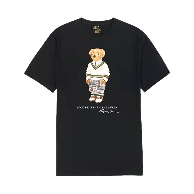 Ralph Lauren's Bear Series Black T-shirt