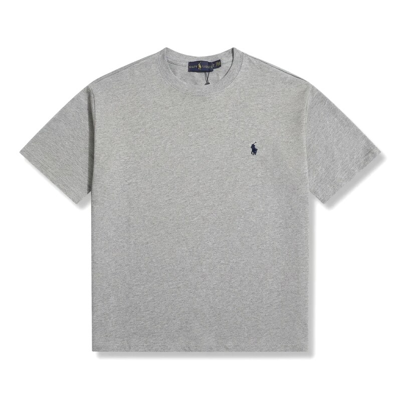 Ralph Lauren's classic and simple style gray T-shirt.