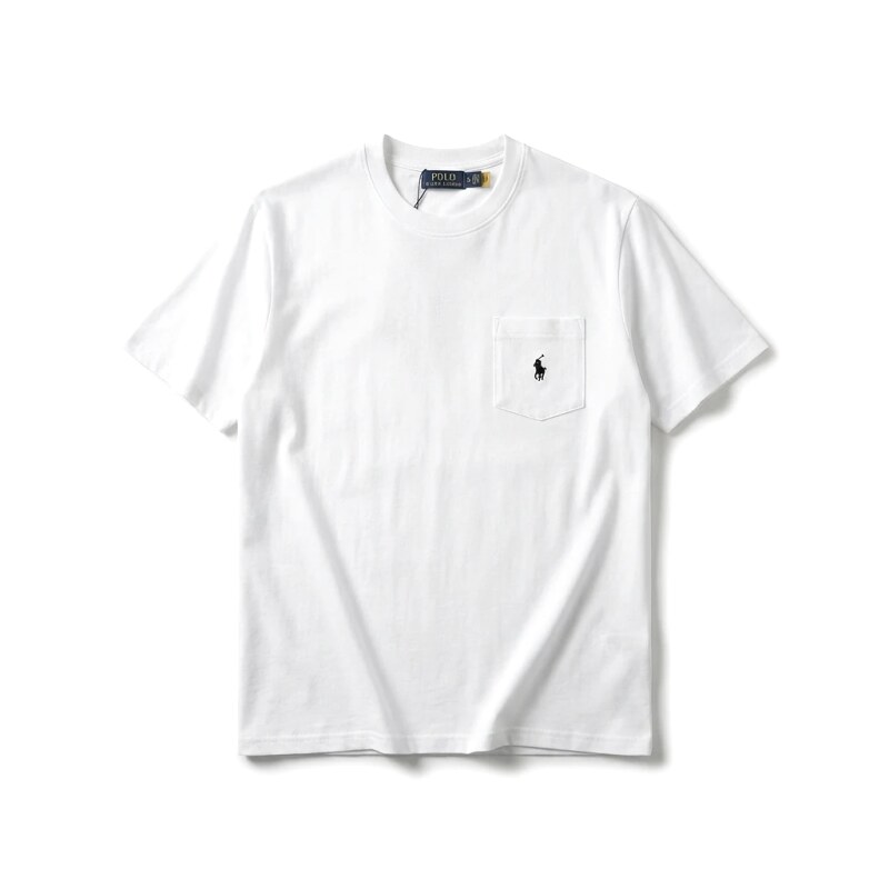 Ralph Lauren's classic and simple style white T-shirt