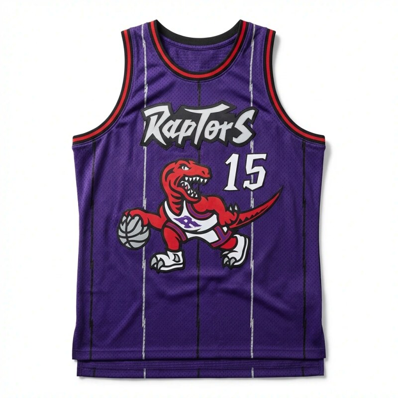 Raptors' retro-style basketball jersey (purple)