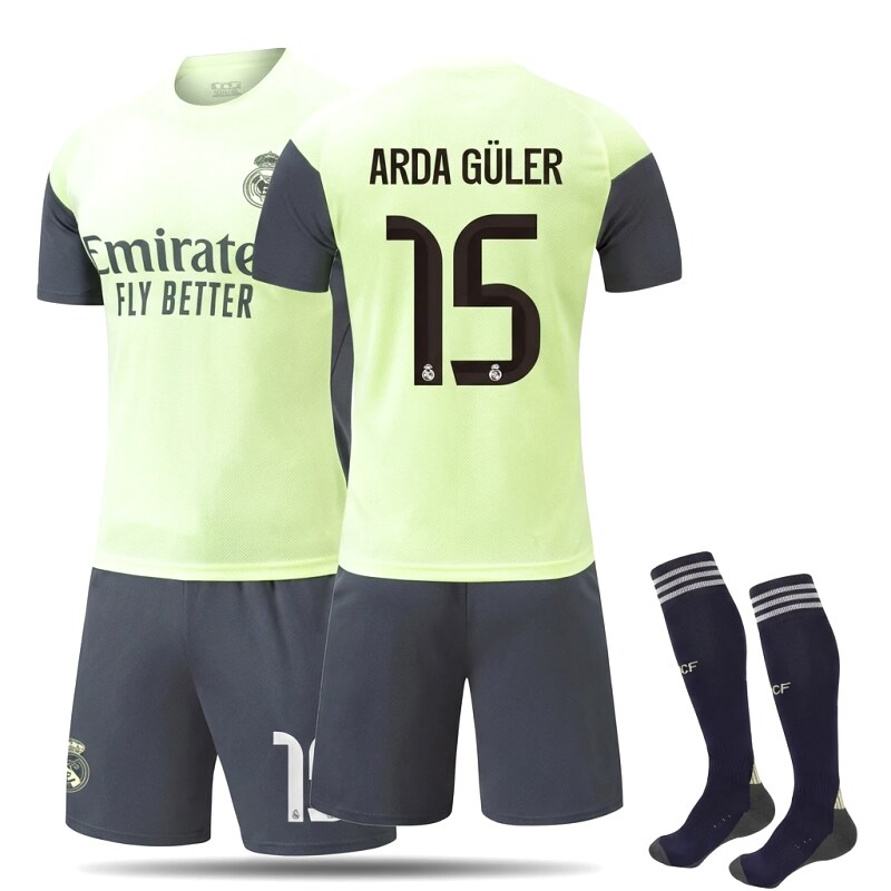 Real Madrid fluorescent green football jersey