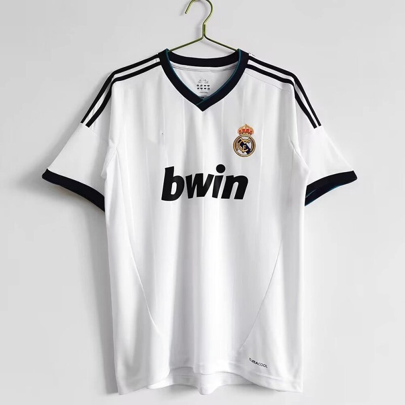 Real Madrid Gift Ready Retro Teka soccer jersey White Retro Football with Standout Detail