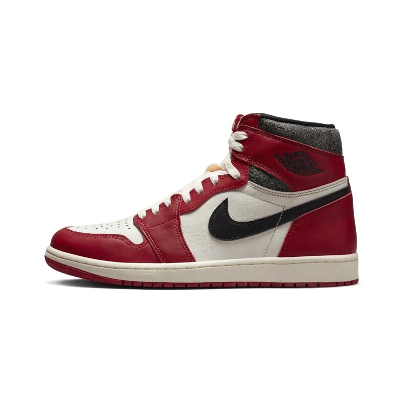 Retro Red and White Jordan AJ1 shoes