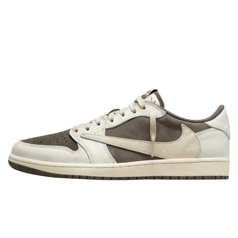 Retro - style grey - white Jordan AJ1 shoes