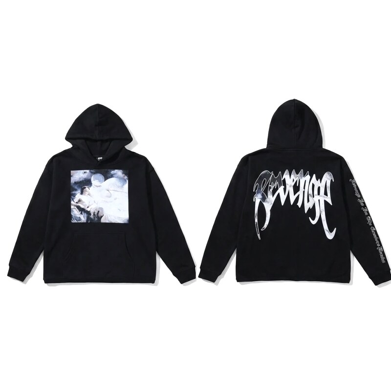 Revenge dark style black hoodie