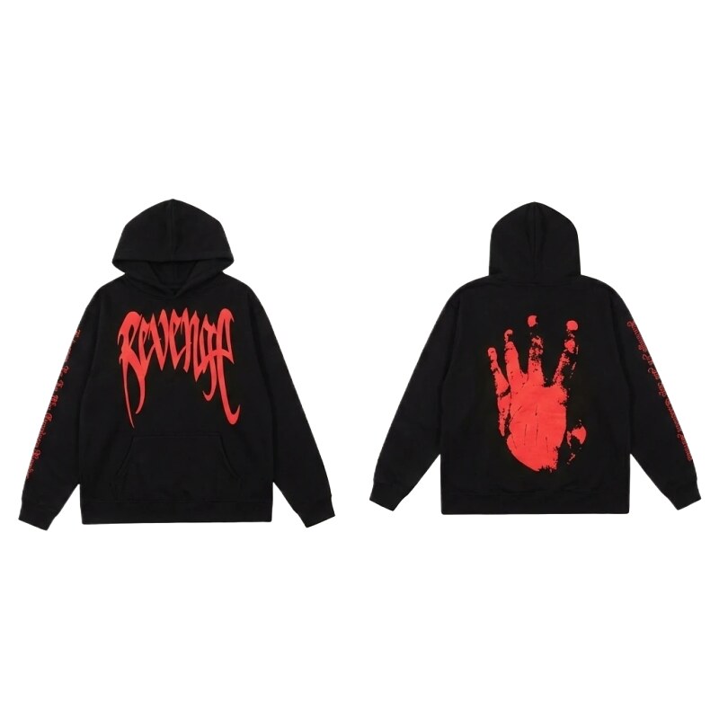 Revenge Dark Trendy and Cool Style Black Hoodie