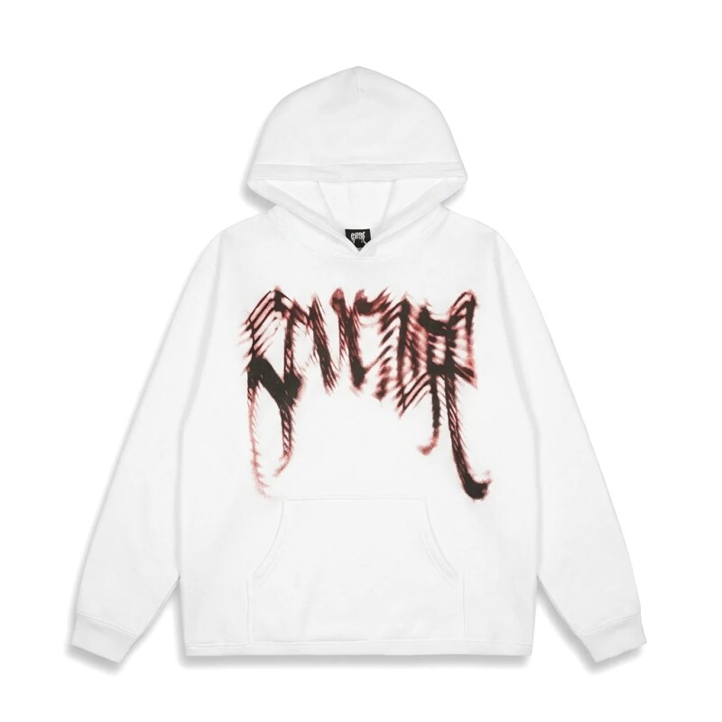 Revenge Gothic Style White Hoodie