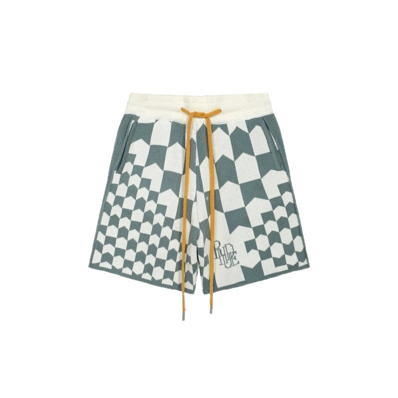 RHUDE Checkered Casual Shorts