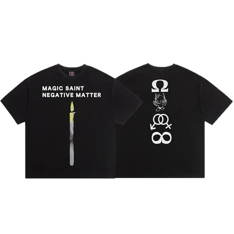 SAINT Magic Collection Street Style Black T-Shirt