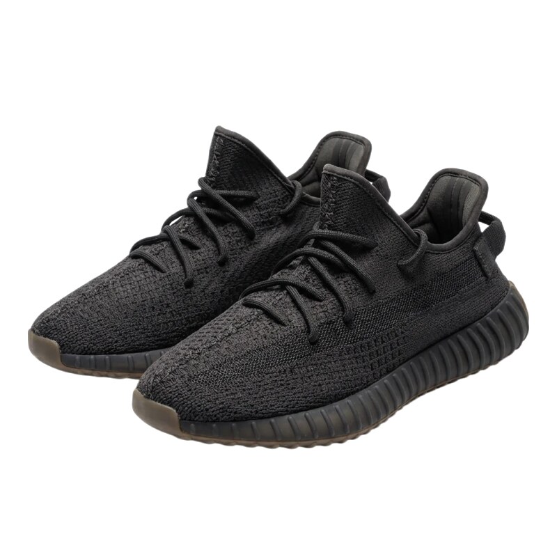 Simple-style black Yeezy 350 shoes