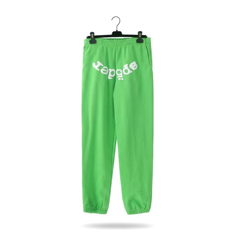 Sp5der Fluorescent Green Trendy Pants