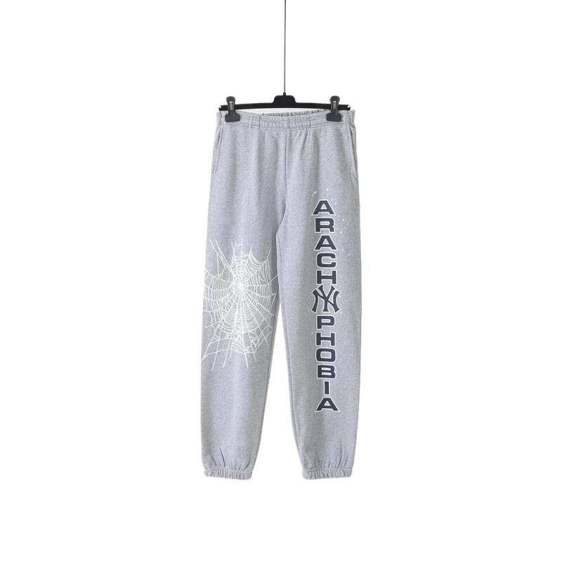 Sp5der Grey Trendy Sweatpants