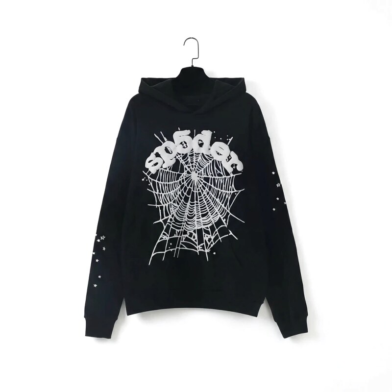 Sp5der Spider Print Black Sweatshirt