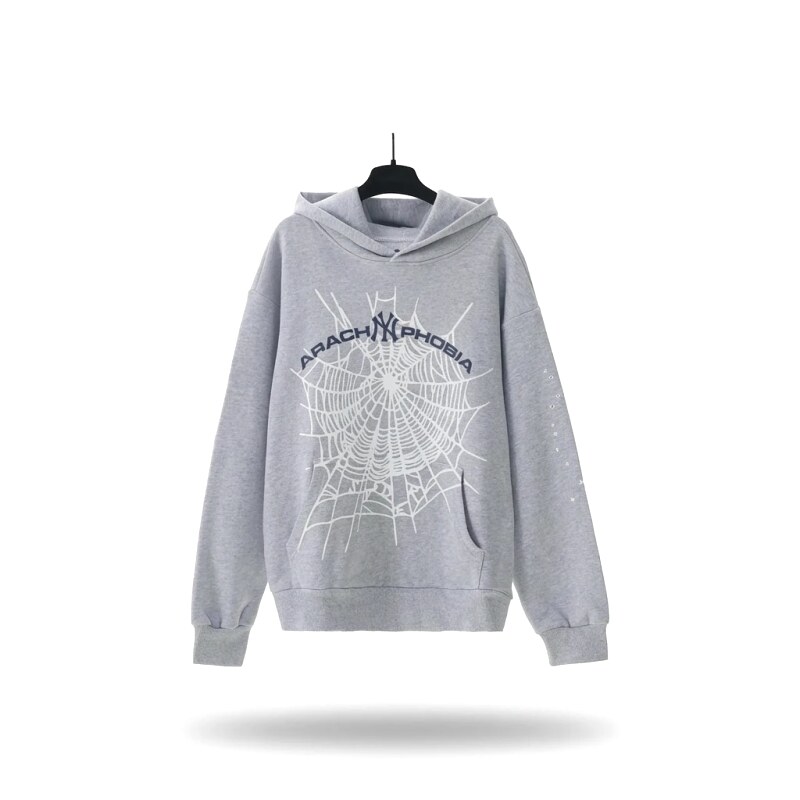 Sp5der Spider Series Grey Streetwear Sweatshirt
