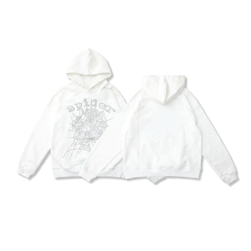 Sp5der Spider Series White Streetwear Sweatshirt