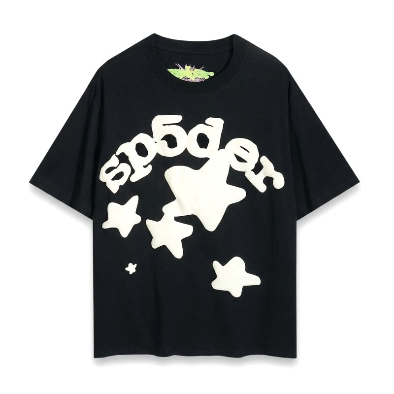 Sp5der Star Trendy and Cool Black T-shirt
