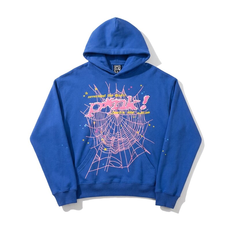 Sp5der Trendy Blue Hoodie