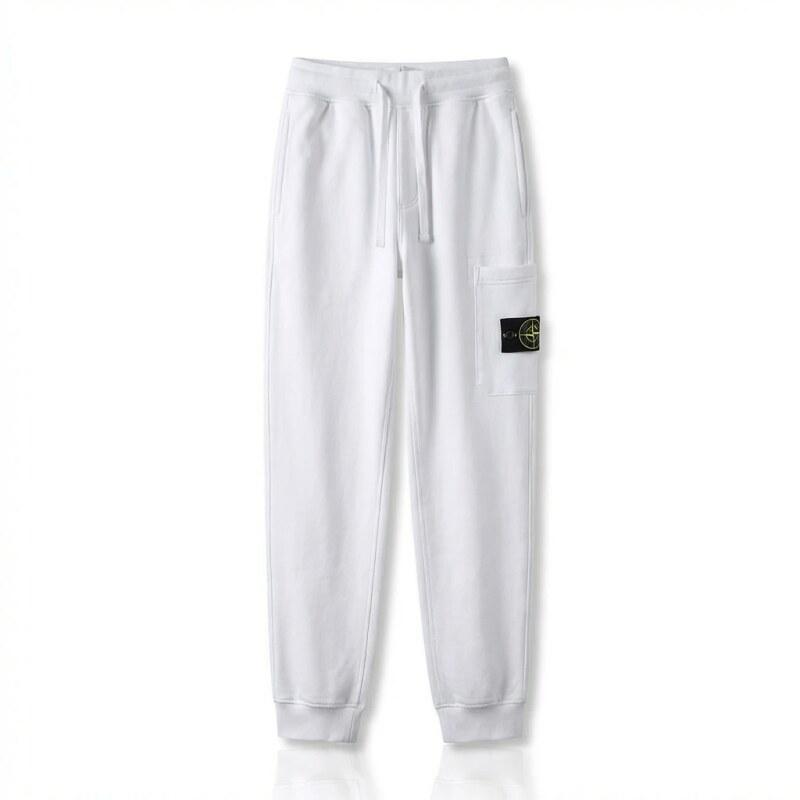 Stone Island basic casual white sweatpants