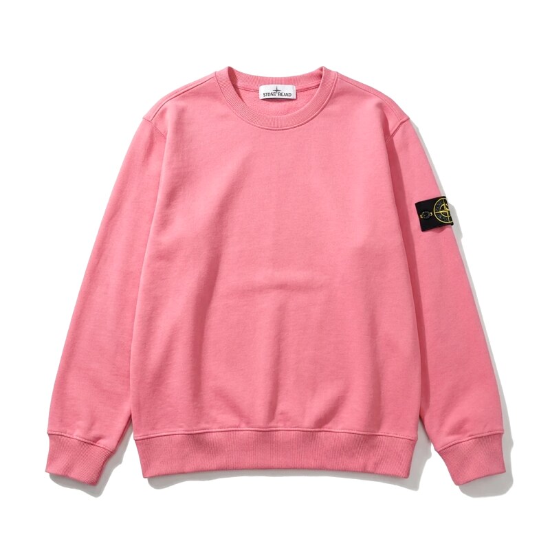 Stone Island basic pink sweatshirt