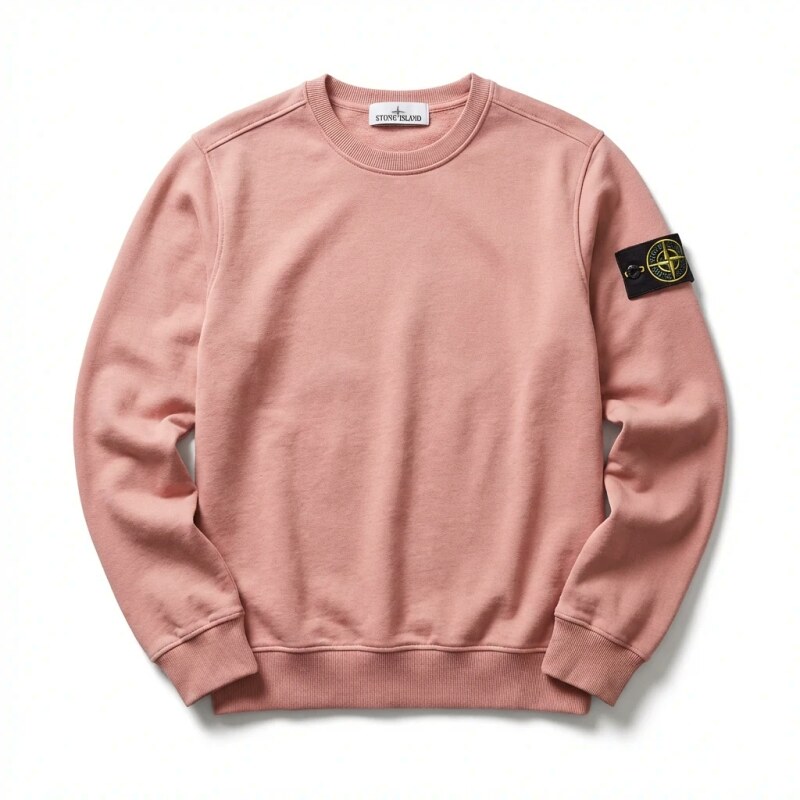 Stone Island basic simple style pink sweatshirt