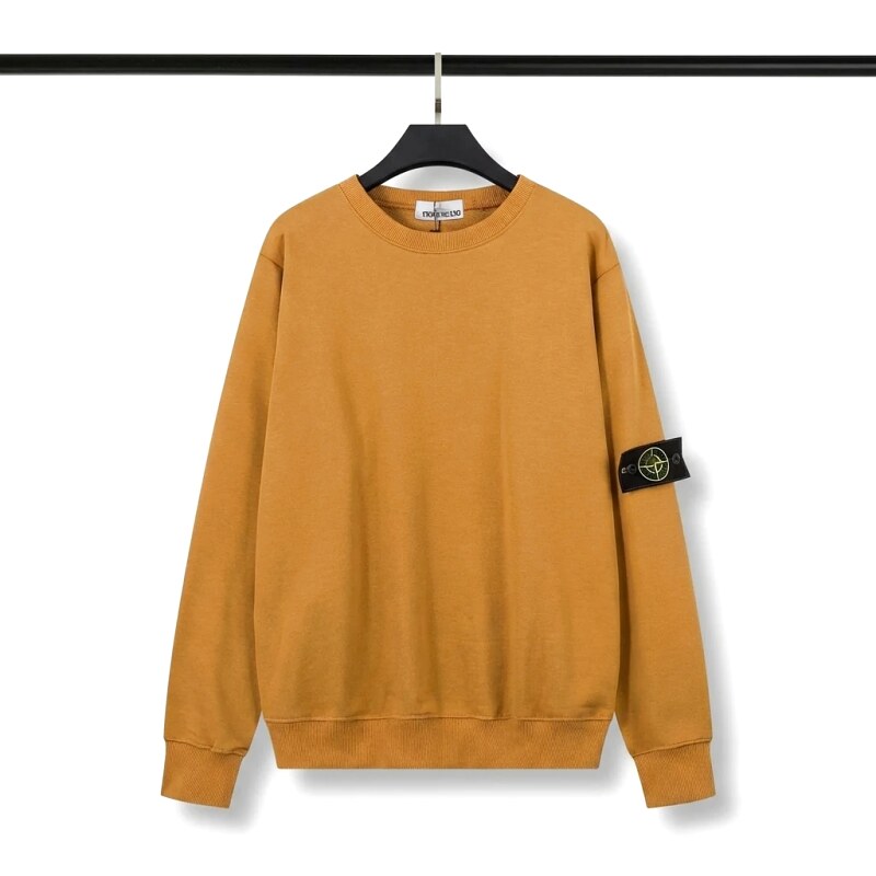 Stone Island Basic Style Trendy Brand Turmeric Hoodie