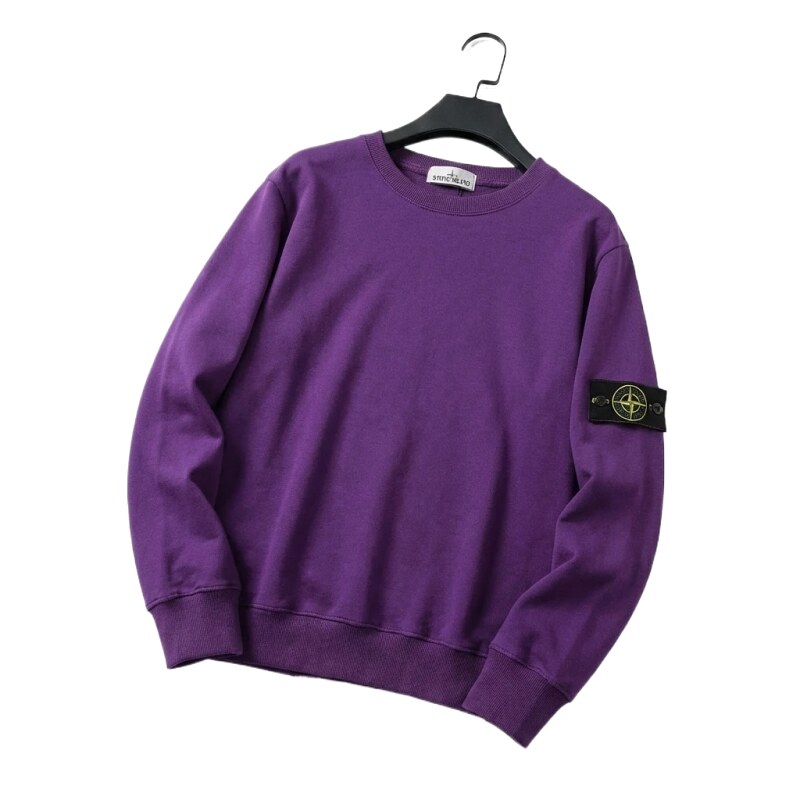 Stone Island purple minimalist sweatshirt