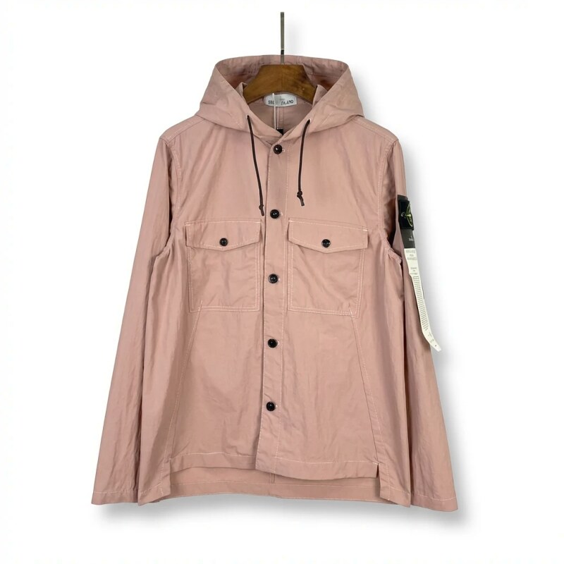 Stone Island utility-style pink coat