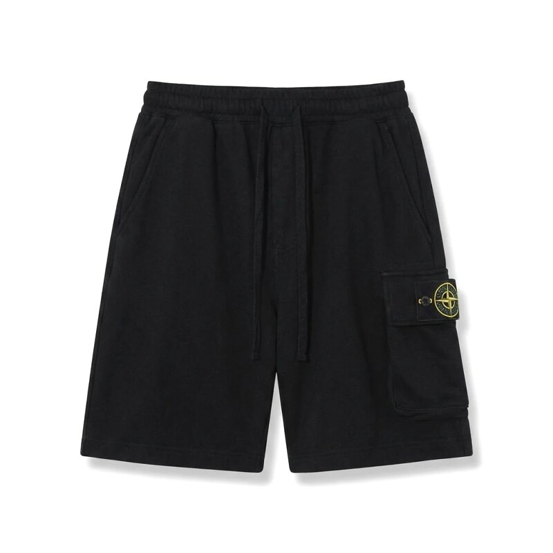 Stone Island work - style black shorts