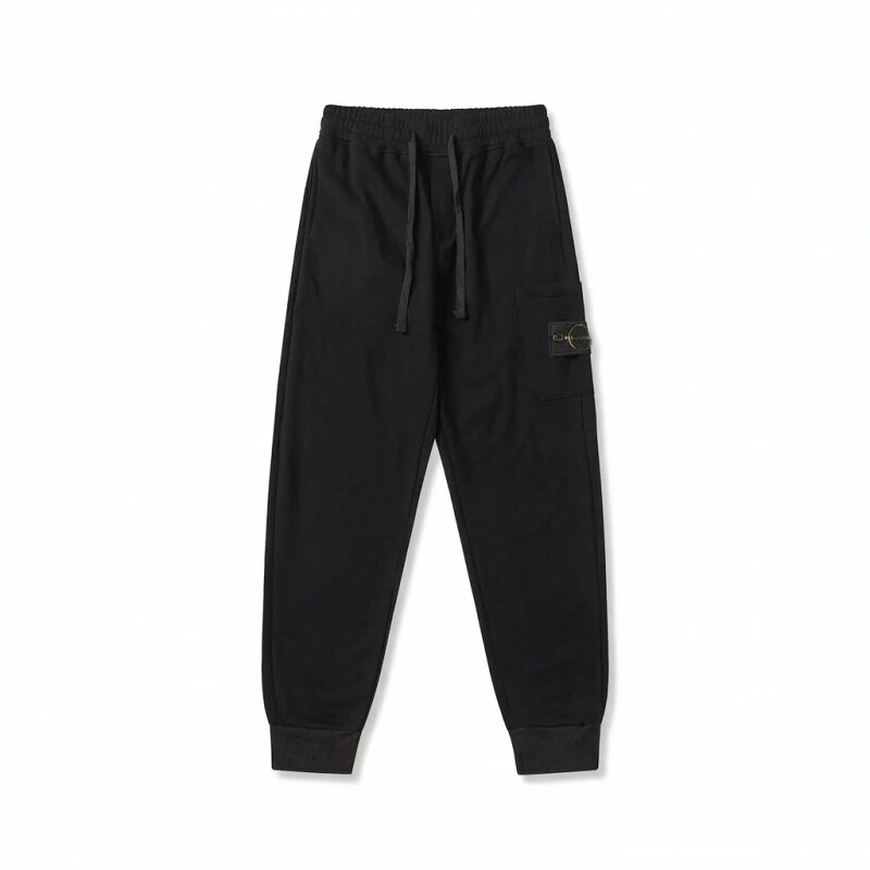Stone Island workwear-style black sweatpants