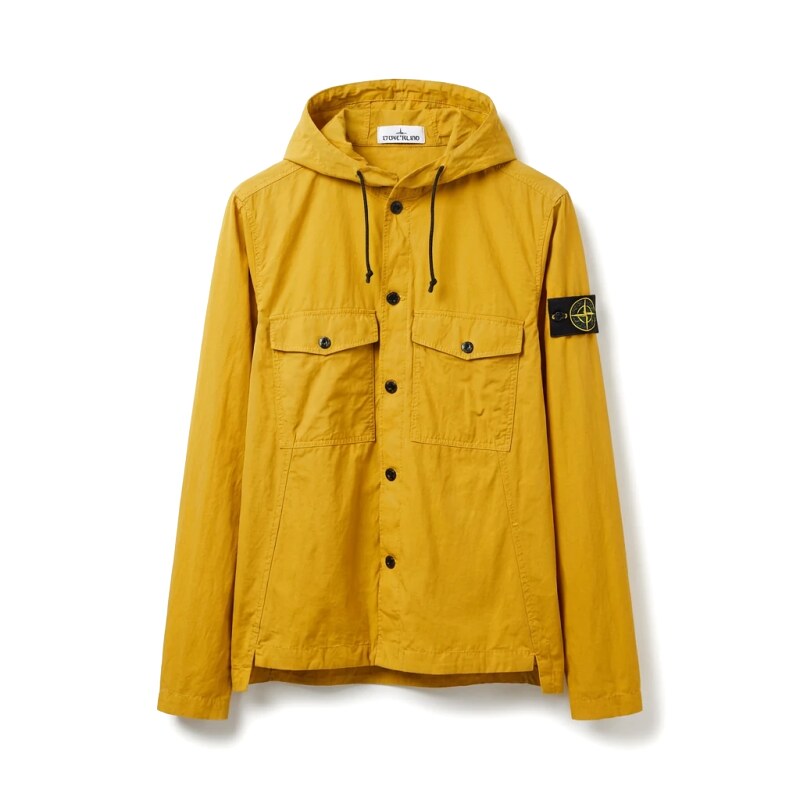 Stone Island workwear-style yellow coat