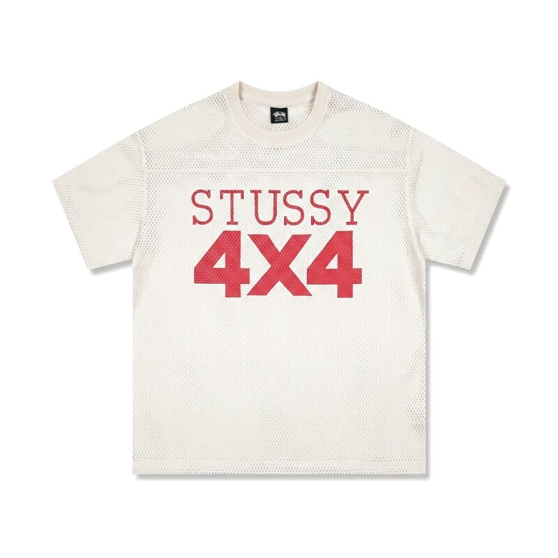 Stussy 4X4 Retro Style White T-shirt