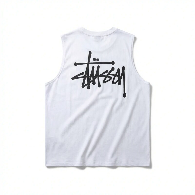 Stussy basic simple white vest