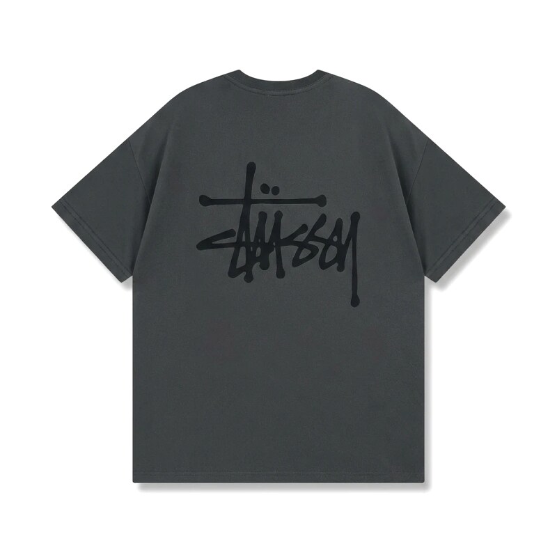 Stussy basic street style gray T-shirt