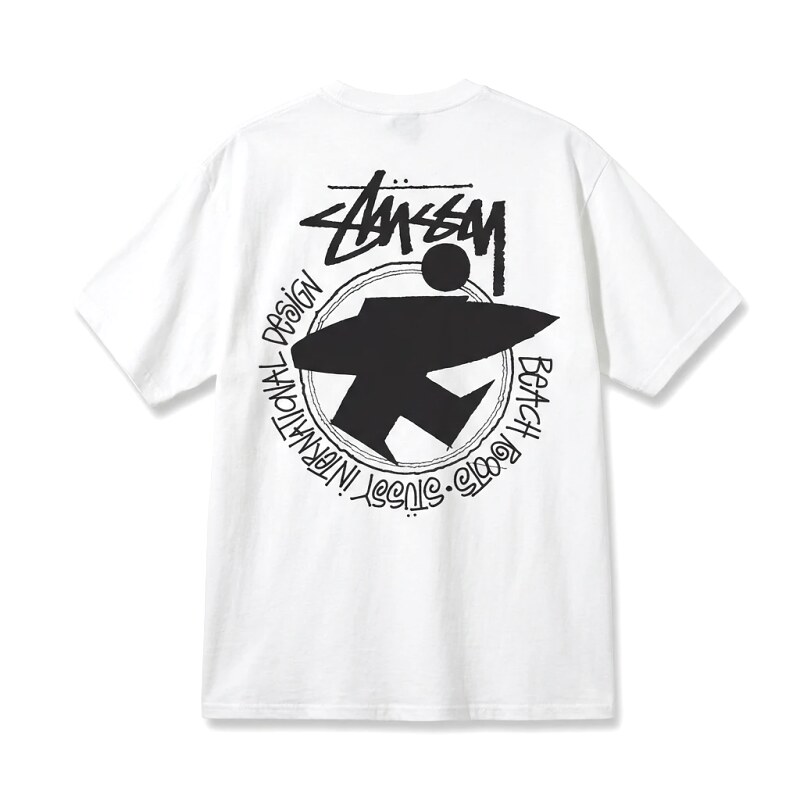 Stussy beach style white T-shirt