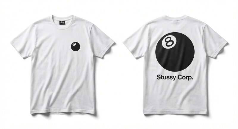 Stussy Billiards Series White T-shirt