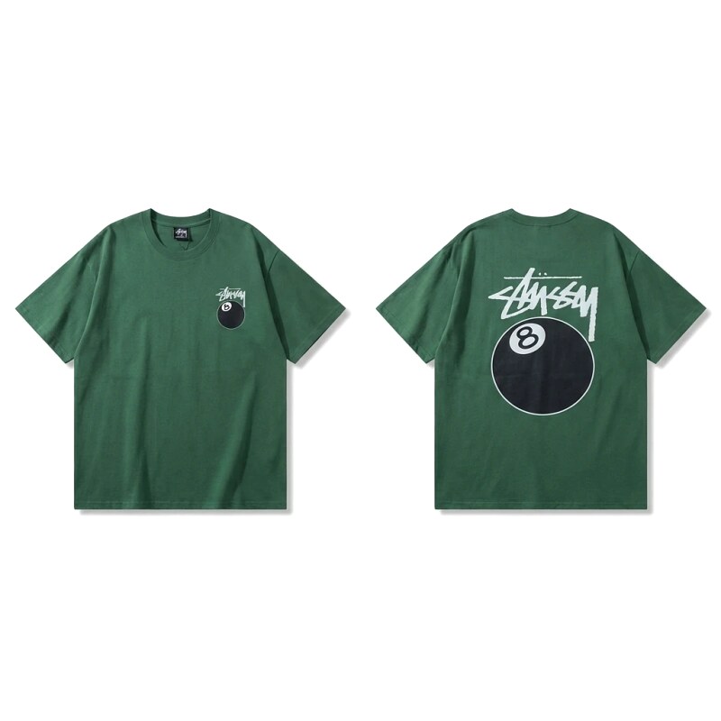 Stussy Black Eight Series Trendy and Cool Style T-shirt