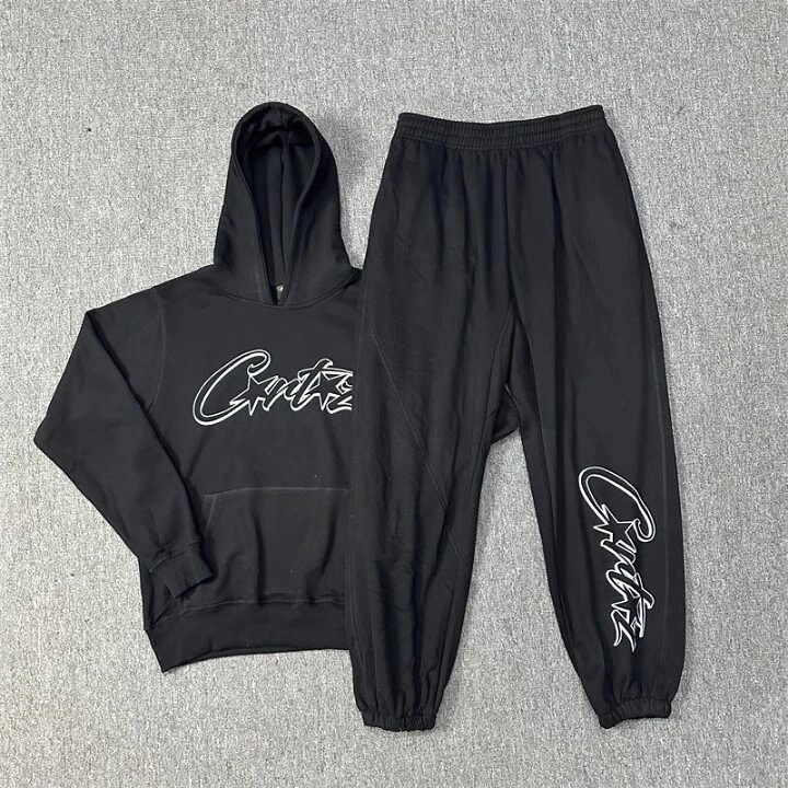 Stussy Black Tracksuit Set Smart Casual Logo