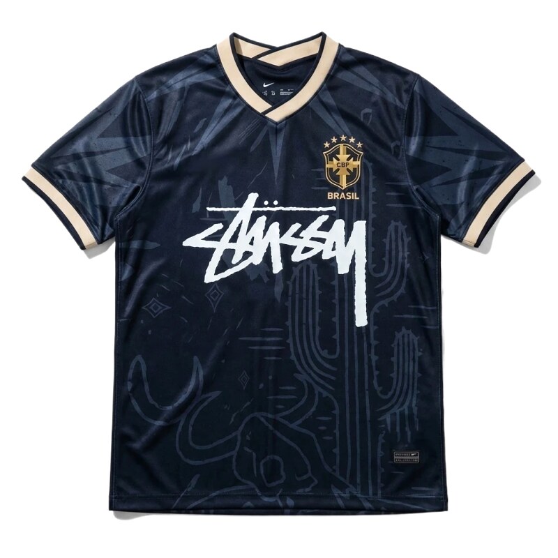 Stussy Brazil Co-branded Dark Style Jersey
