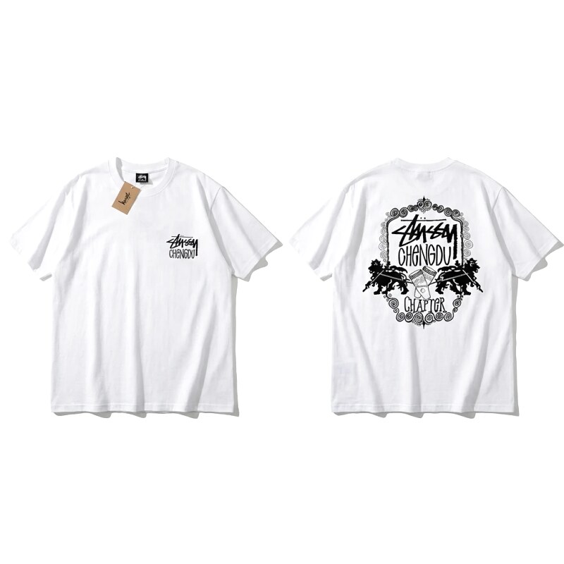Stussy Chengdu Series Simple White T-shirt