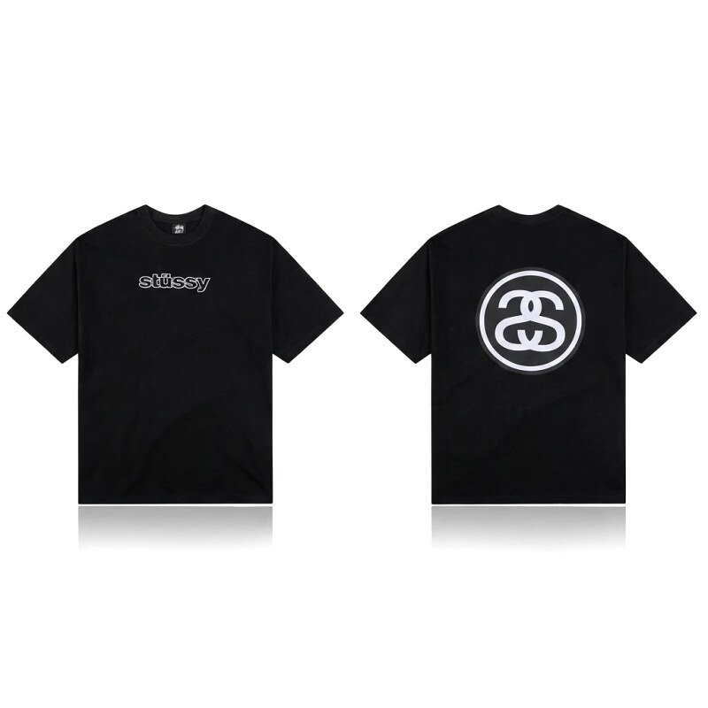 Stussy classic black T-shirt