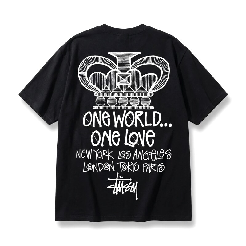 Stussy Crown Print Black T-shirt
