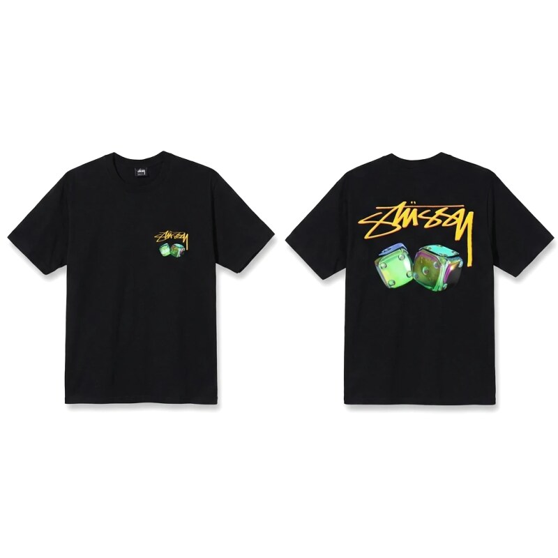 Stussy Dice Print Black T-shirt
