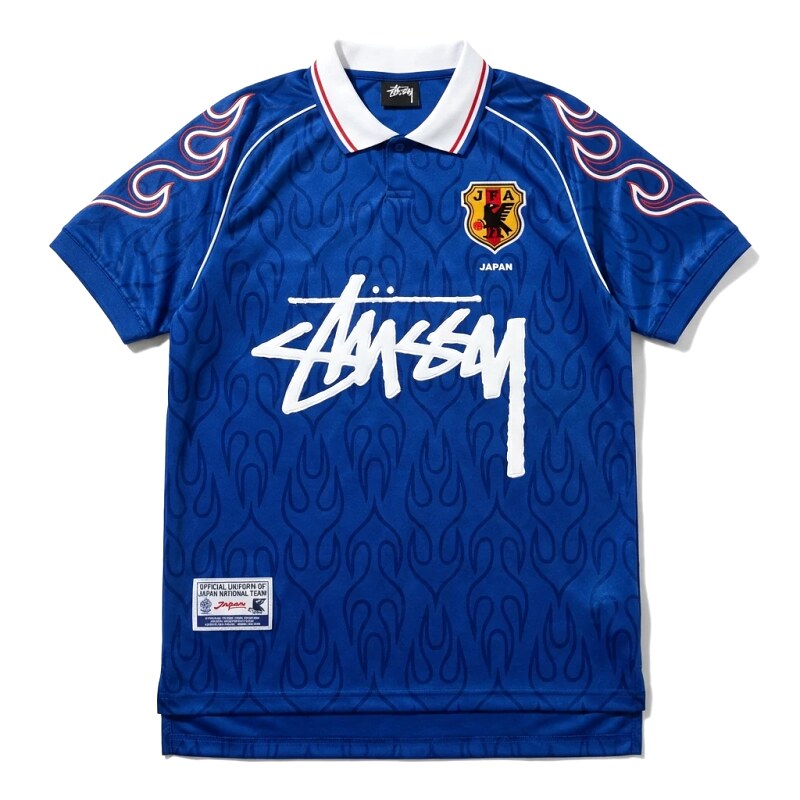 Stussy Flame Wind Blue Jersey