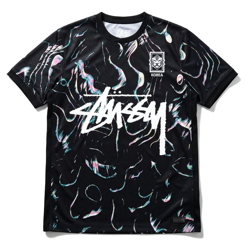 Stussy graffiti-style black T-shirt