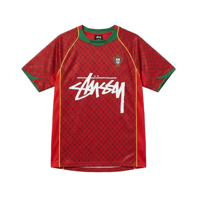 Stussy graffiti-style red short-sleeve