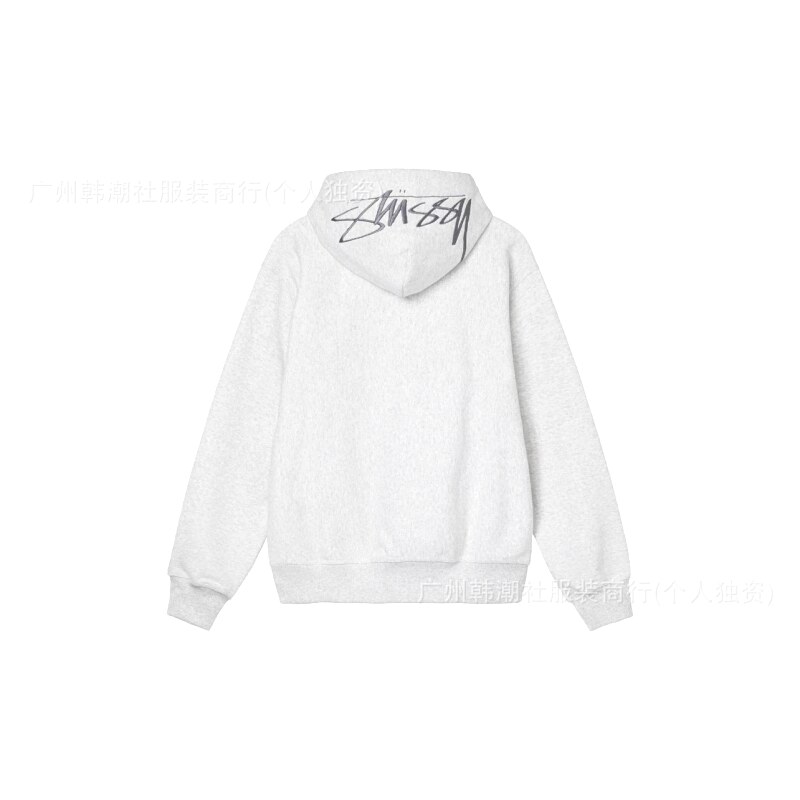 Stussy Gray Logo Hoodie Travel Styling