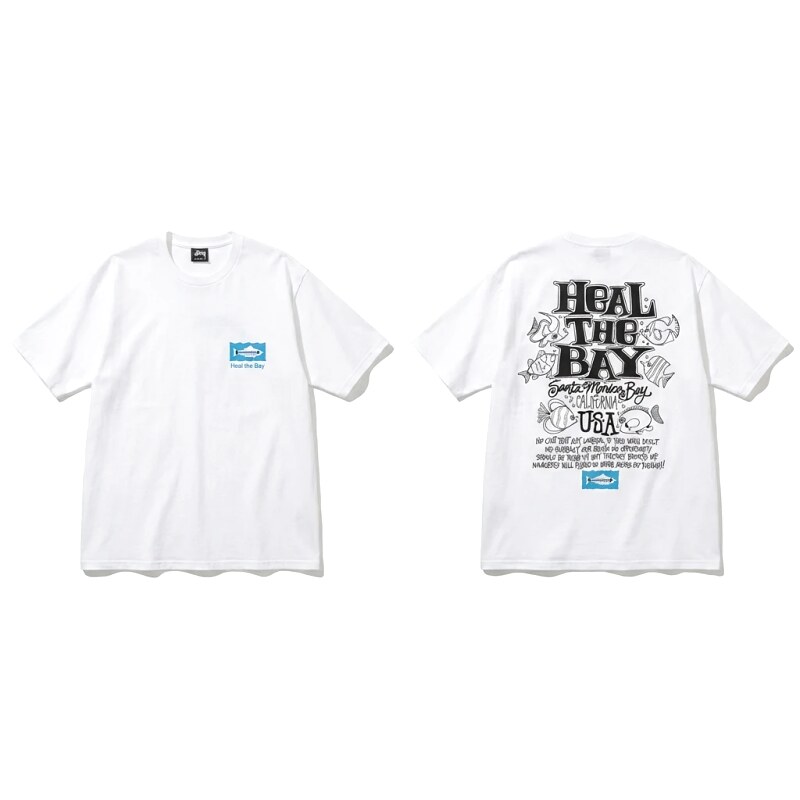 Stussy Healing Bay Collection White Short-sleeve Shirt